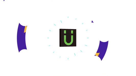 Unique Flat corporate logo animation