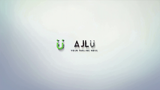 Unique Flat corporate logo animation