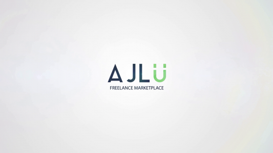 flat elegant logo animation