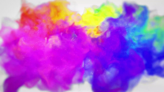 colorful smoke logo animation