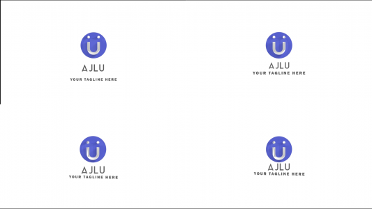 glossy shape logo animation