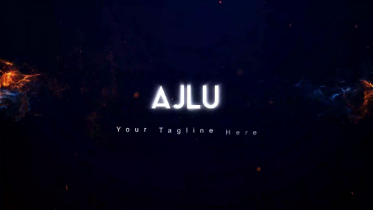 particle light logo animation