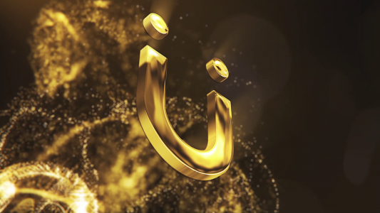 particle logo animation