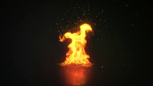 fire logo animation