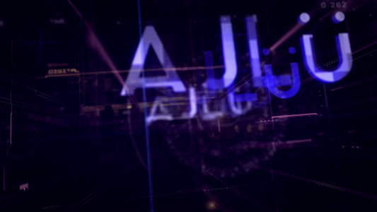 techno digital logo animation