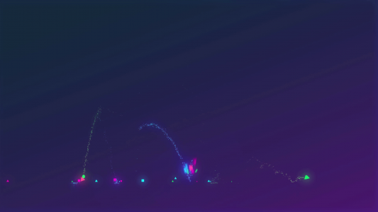 minimal particle light logo animation