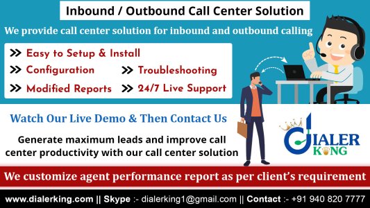 Inbound outbound call center solution